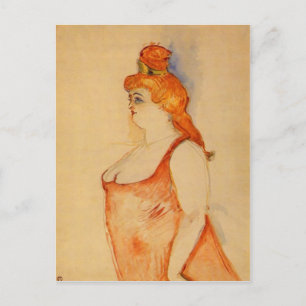 Lady Cocyte von Toulouse-Lautrec Postkarte