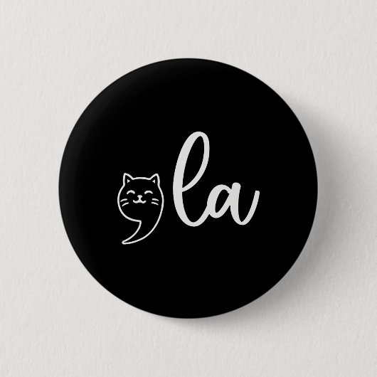 Lady Comma La Kamala Harris für Präsident 2024 Ele Button (Vorderseite)