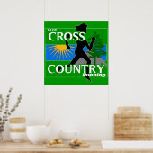 Lady Cross Country Running Poster (Küche)