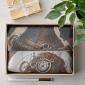 Lady Cyborg mechanics steampunk v1 Seidenpapier (Geschenk)