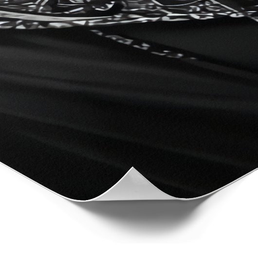 Lady Dämon Lord | AI Art Poster (Ecke)