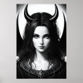 Lady Dämon Lord | AI Art Poster (Vorne)