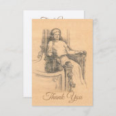 Lady Dankeskarte (Vorne/Hinten)