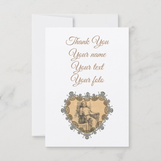 Lady Dankeskarte (Rückseite)