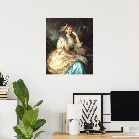 Lady de Dunstanville Thomas Gainsborough Fine Art Poster (Heimbüro)