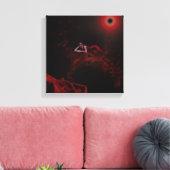 Lady Death in Red Leinwanddruck (Insitu (Wohnzimmer))