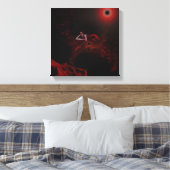 Lady Death in Red Leinwanddruck (Insitu (Schlafzimmer))