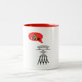 LADY DENKT ÜBER CHRISTMAS ZWEIFARBIGE TASSE