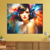Lady der 20er Jahre Leinwanddruck (Insitu (Wohnzimmer))
