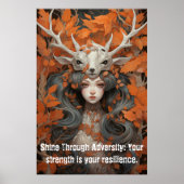 Lady der Blätter Poster (Vorne)