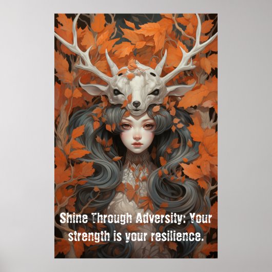 Lady der Blätter Poster (Vorne)