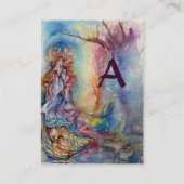 LADY DER SEE-Monogramm-Creme Visitenkarte (Rückseite)