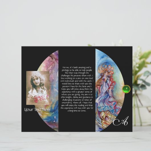 LADY DES SEES MONOGRAM 3-fach Broschüre (Stehend Vorderseite)