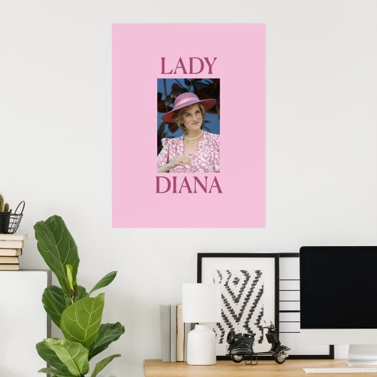 Lady Diana Poster (Heimbüro)
