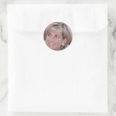 Lady Diana Runder Aufkleber (Tasche)