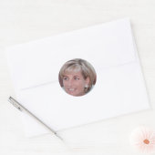 Lady Diana Runder Aufkleber (Umschlag)