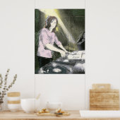 Lady DJ Poster (Küche)