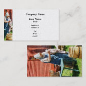 Lady Doing Wäsche - Platinum Visitenkarte (Vorne/Hinten)