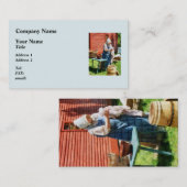 Lady Doing Wäsche Visitenkarte (Vorne/Hinten)