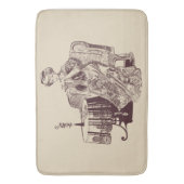 Lady Drink Badematte (Vorderseite Vertikal)