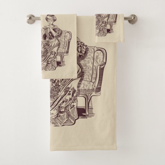 Lady Drink Badhandtuch Set (Insitu)