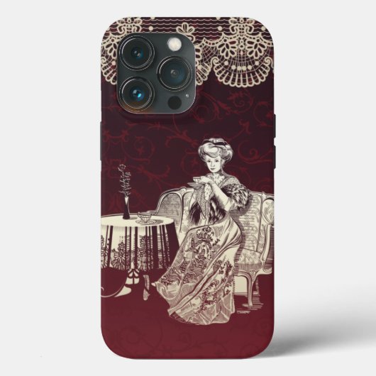 Lady Drink Case-Mate iPhone Hülle (Rückseite)