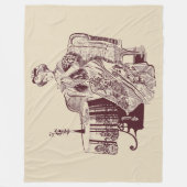 Lady Drink Fleecedecke (Vorderseite)