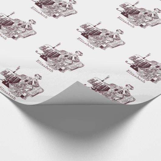 Lady Drink Geschenkpapier (Ecke)