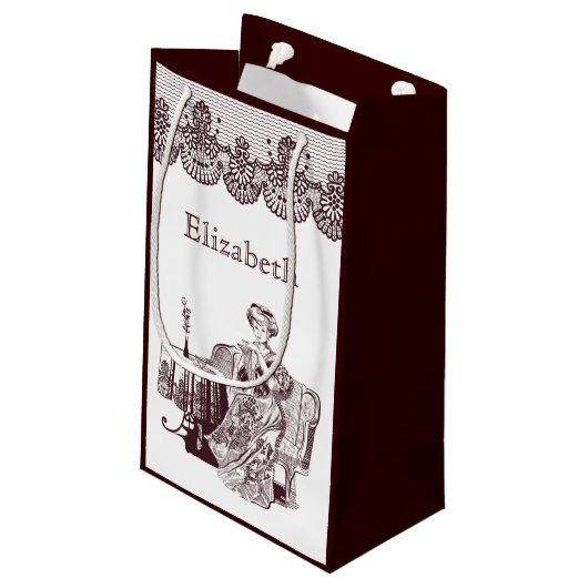 Lady Drink Kleine Geschenktüte (Rückseite Schrägansicht)