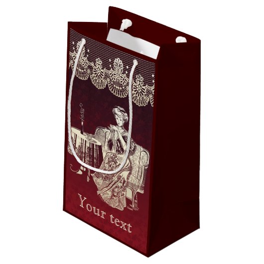 Lady Drink Kleine Geschenktüte (Rückseite Schrägansicht)