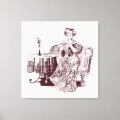 Lady Drink Leinwanddruck (Vorderseite)