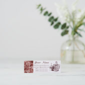 Lady Drink Mini Visitenkarte (Stehend Vorderseite)