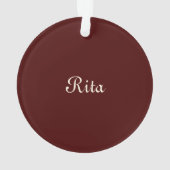 Lady Drink Ornament (Rückseite)