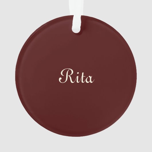 Lady Drink Ornament (Rückseite)