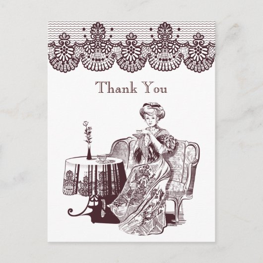 Lady Drink Postkarte (Vorderseite)