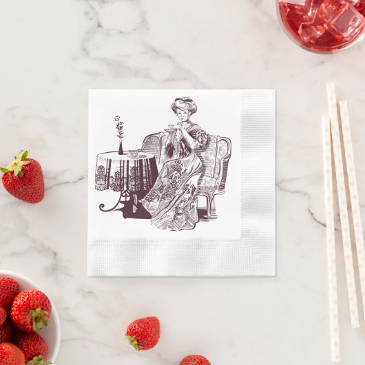 Lady Drink Serviette (Beispiel)