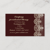 Lady Drink Visitenkarte (Rückseite)