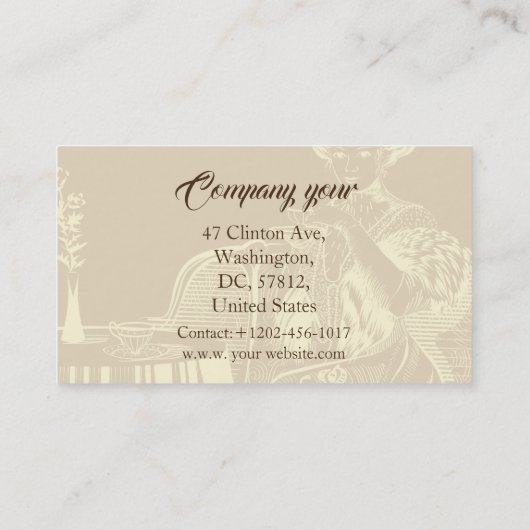 Lady Drink Visitenkarte (Rückseite)