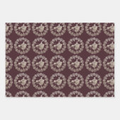 Lady Drinks Tee Wrapping Papier Flachblatt Set von (Vorderseite 3)