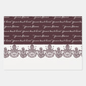 Lady Drinks Tee Wrapping Papier Flachblatt Set von (Vorderseite 2)