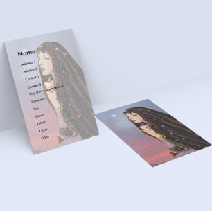 Lady Dusk Business Card Visitenkarte