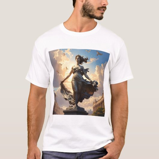 Lady Emansipasion – Guardian of Grace and Liberty T-Shirt (Vorderseite)