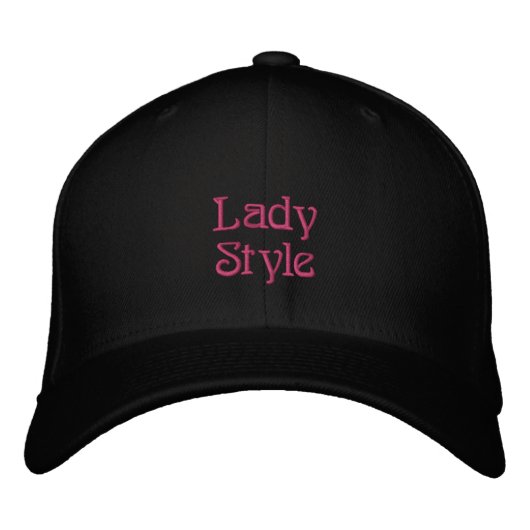 Lady Embroidered Hat Bestickte Baseballkappe (Vorderseite)