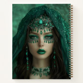 Lady Emerald Spiral Notebook Notizblock (Rückseite)