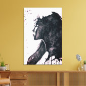 Lady Emotion Canvas Print Leinwanddruck (Insitu (Wohnzimmer))