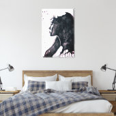 Lady Emotion Canvas Print Leinwanddruck (Insitu (Schlafzimmer))