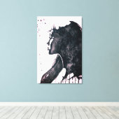 Lady Emotion Canvas Print Leinwanddruck (Insitu (Holzboden))
