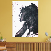 Lady Emotion Canvas Print Leinwanddruck (Insitu (Wohnzimmer))