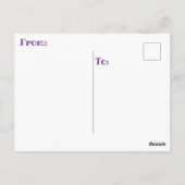 " LADY ENDLICH RETIRED " POSTKARTE (Rückseite)