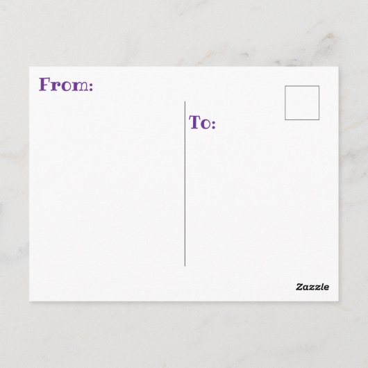 " LADY ENDLICH RETIRED " POSTKARTE (Rückseite)